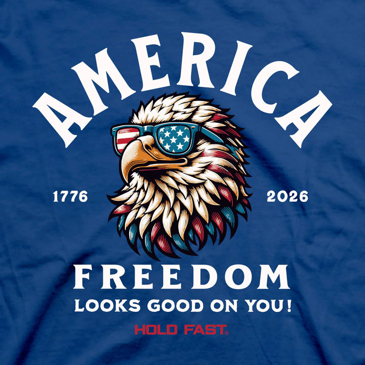 Hold Fast Freedom Eagle Blue Tee