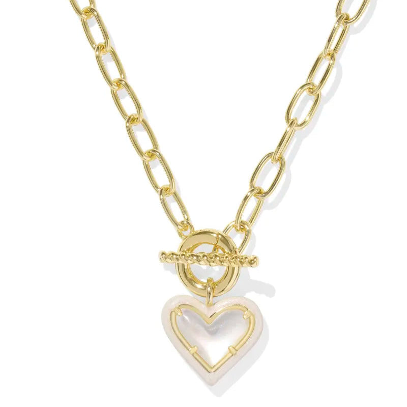 Kendra Scott Ari Heart Link And Chain Necklace