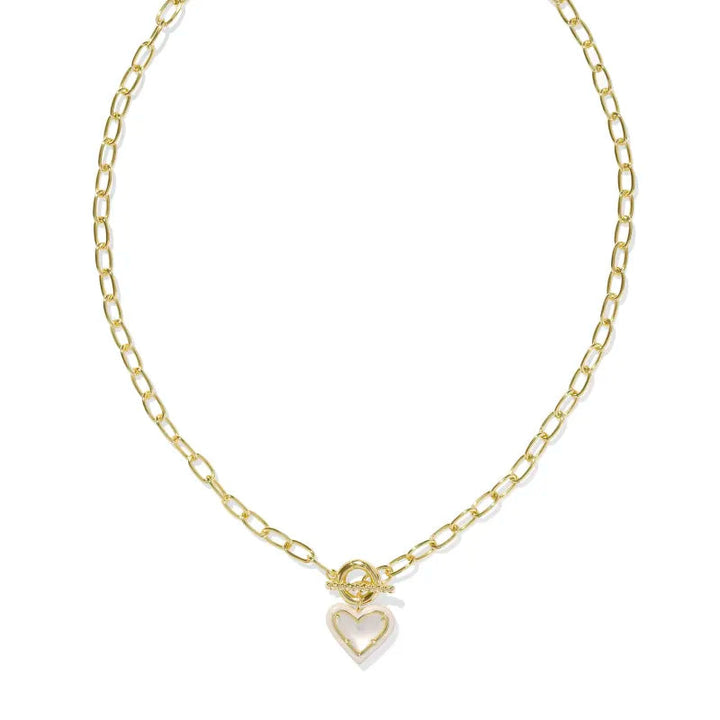 Kendra Scott Ari Heart Link And Chain Necklace