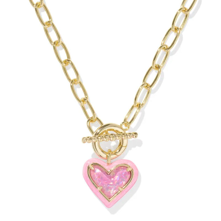 Kendra Scott Ari Heart Link And Chain Necklace