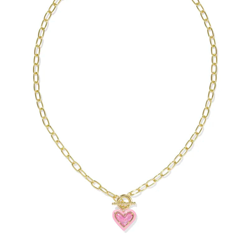 Kendra Scott Ari Heart Link And Chain Necklace