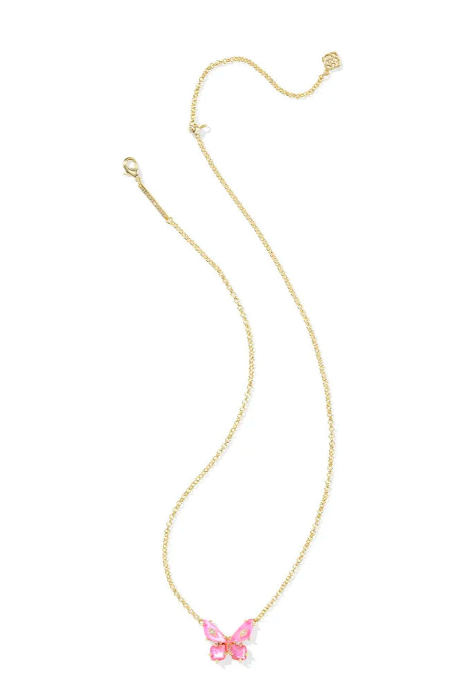 Kendra Scott Bianca Butterfly Gold Short Pendant Necklace