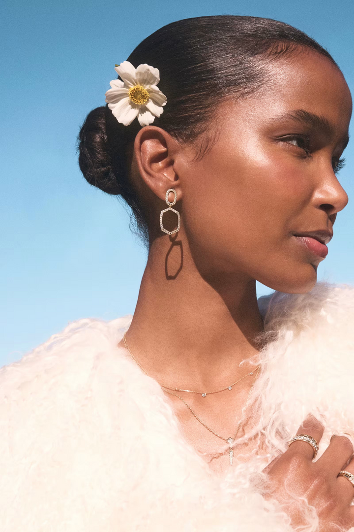 Kendra Scott Daphne Pave Open Frame Earrings