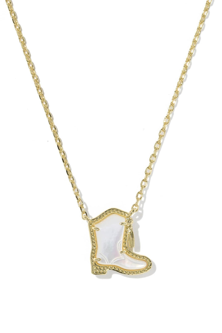 Kendra Scott Drill Team Boot Short Pendant Necklace