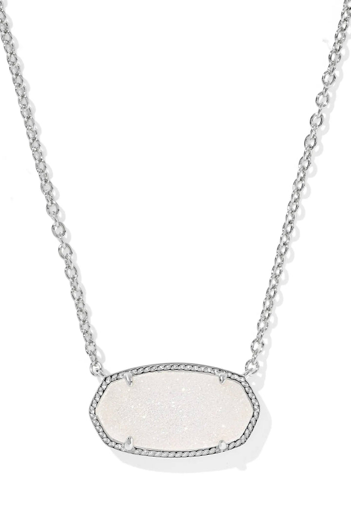 Kendra Scott Elisa Silver Statement Short Pendant Necklace