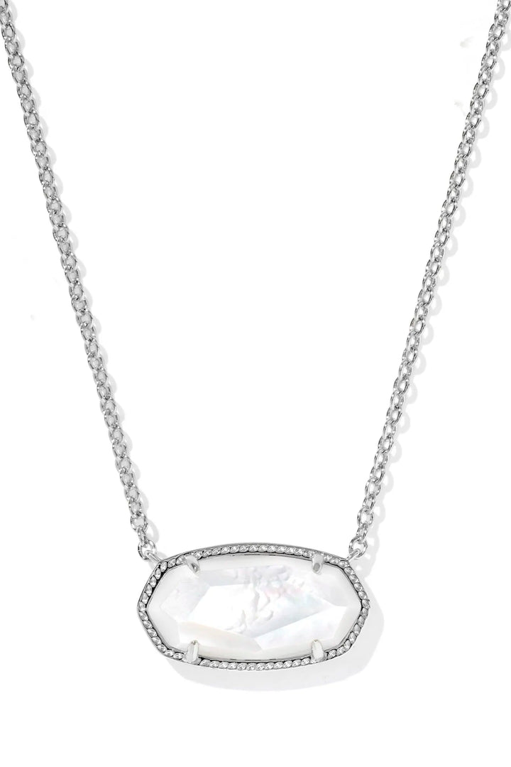 Kendra Scott Elisa Silver Statement Short Pendant Necklace