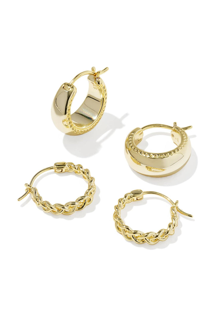 Gabriella Set Of Huggie Earrings