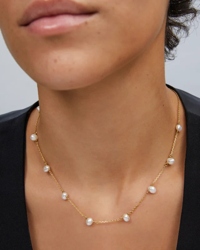 Kendra Scott Leighton Pearl Strand Necklace