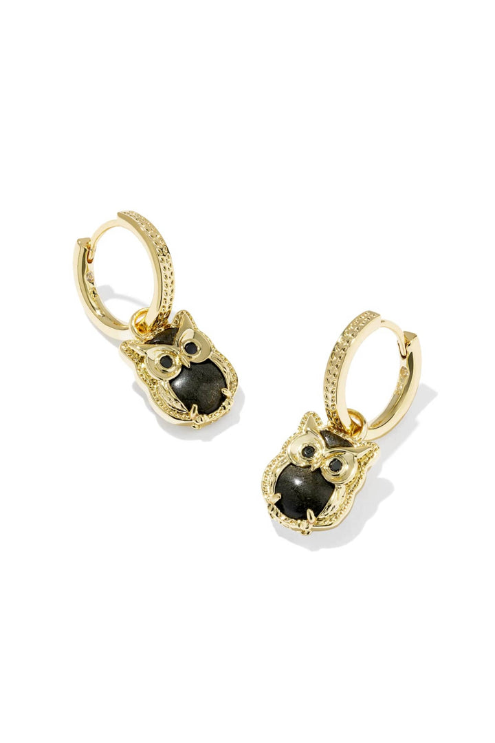 Kendra Scott Owl Huggie Earrings