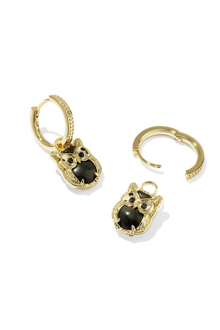 Kendra Scott Owl Huggie Earrings