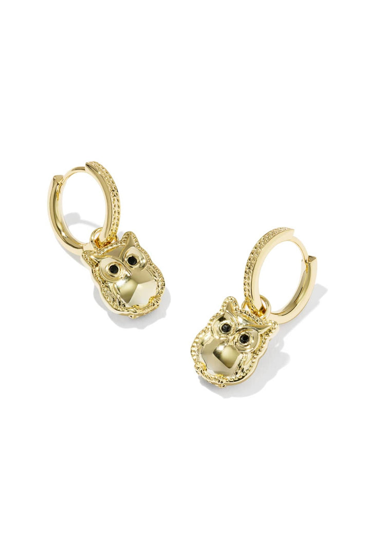 Kendra Scott Owl Huggie Earrings