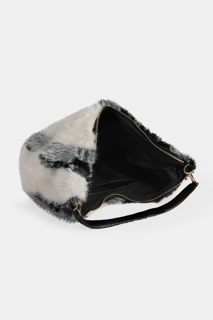 Galyna Faux Fur Hobo Bag