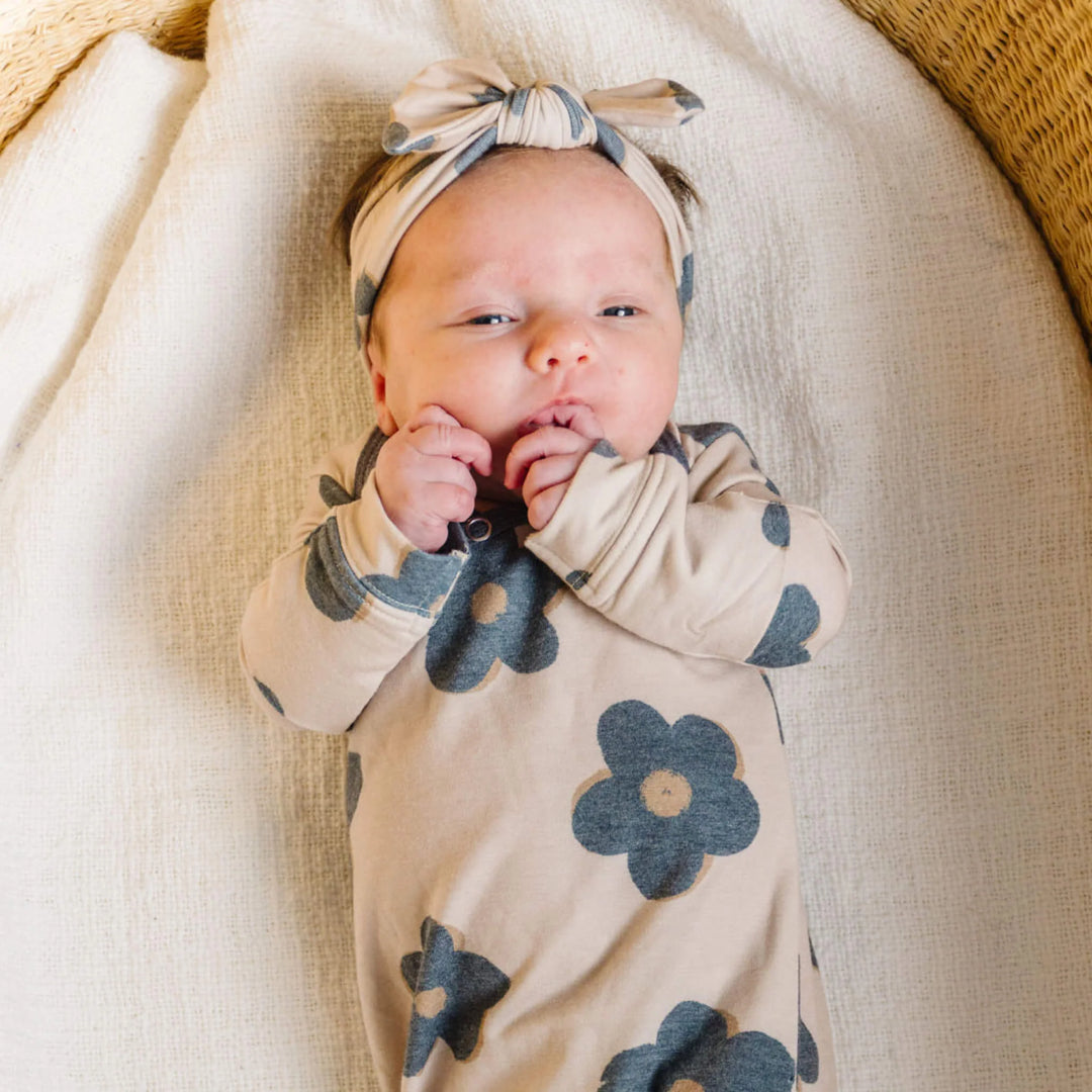 Gemma in Tan Headband Bow