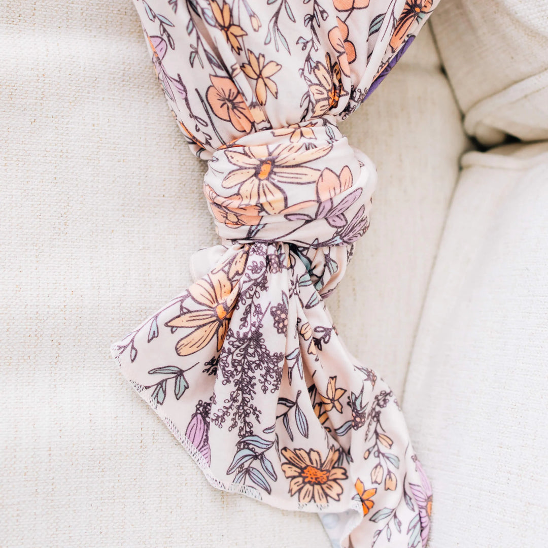 Flora Knit Swaddle Blanket