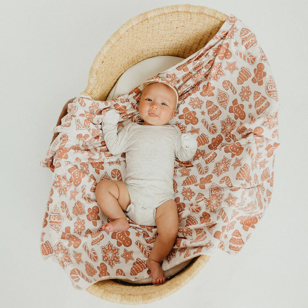 Gingerbread Swaddle Blanket