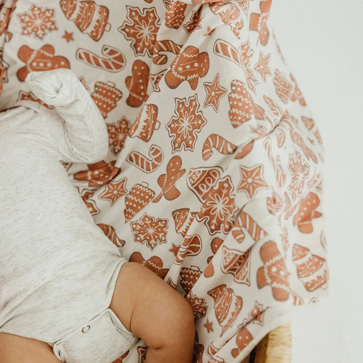 Gingerbread Swaddle Blanket