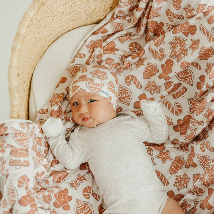 Gingerbread Swaddle Blanket