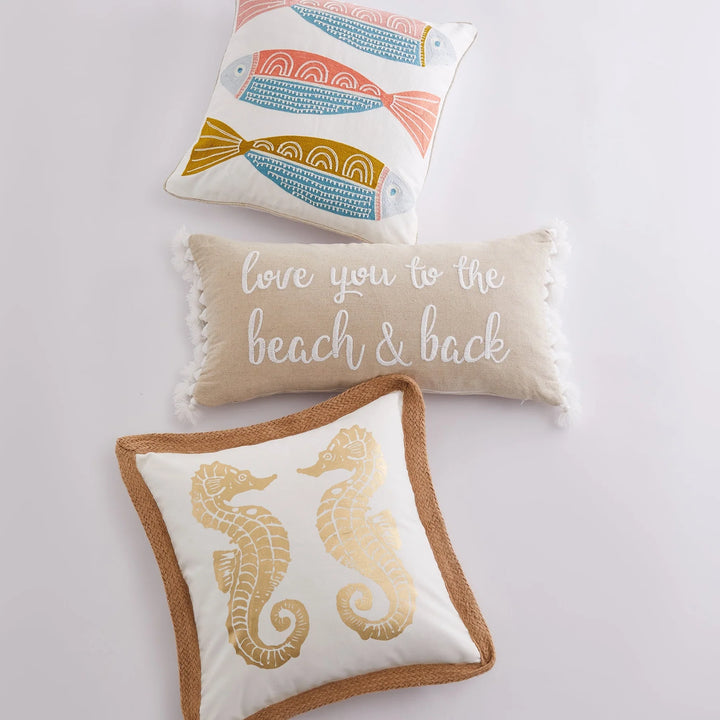 Love you to the Beach & Back Pillow