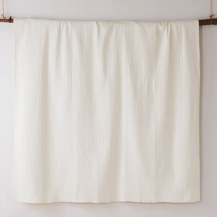 Cross Stitch Cream King Quilt Set