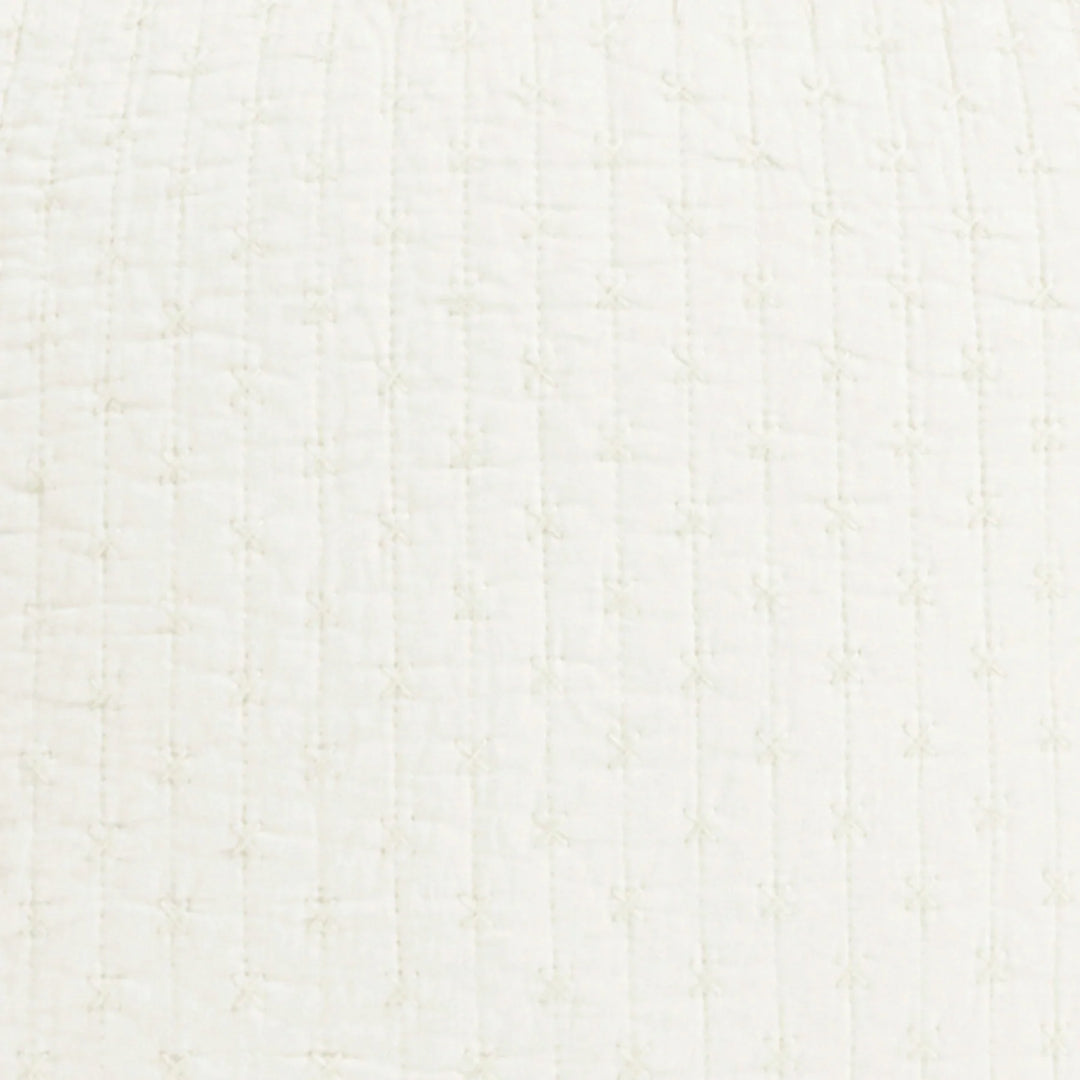 Cross Stitch Cream Euro Sham