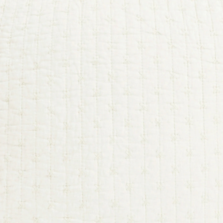 Cross Stitch Cream Euro Sham