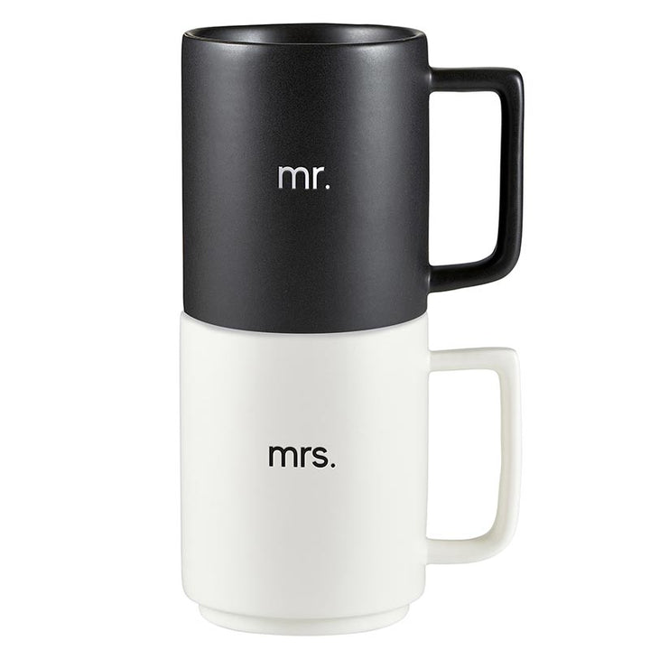 Mr. & Mrs. Stackable Mug Set
