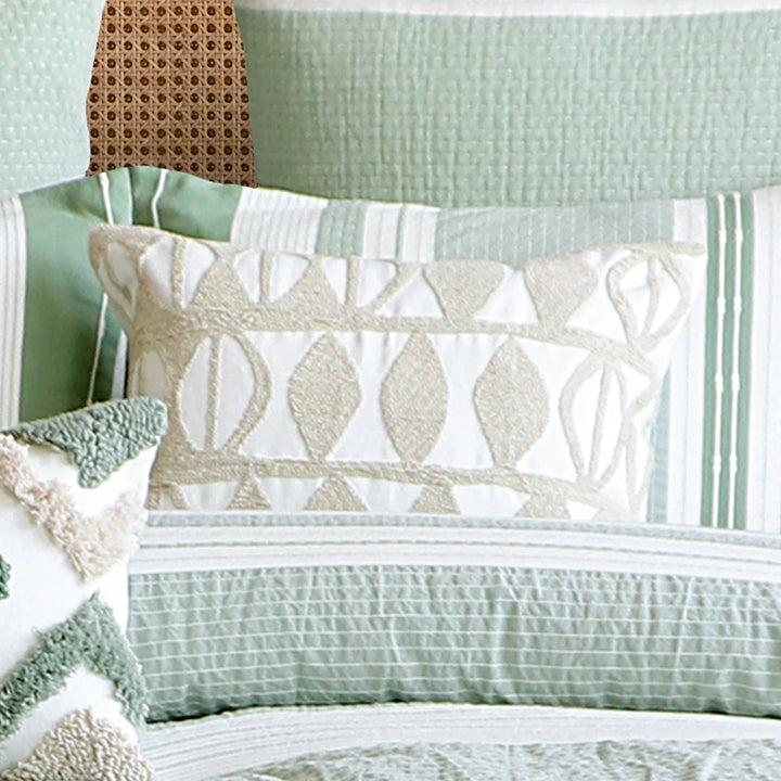 Crewel Geometric Pillow