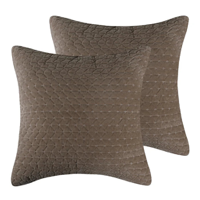 Velvet Stitch Euro Sham Set