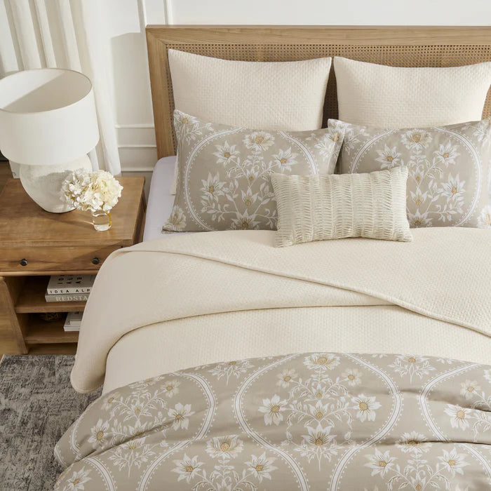 Grace Cream Euro Sham Set