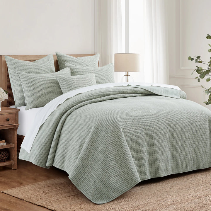 Pick-Stitch Artisan Sage Euro Sham Set