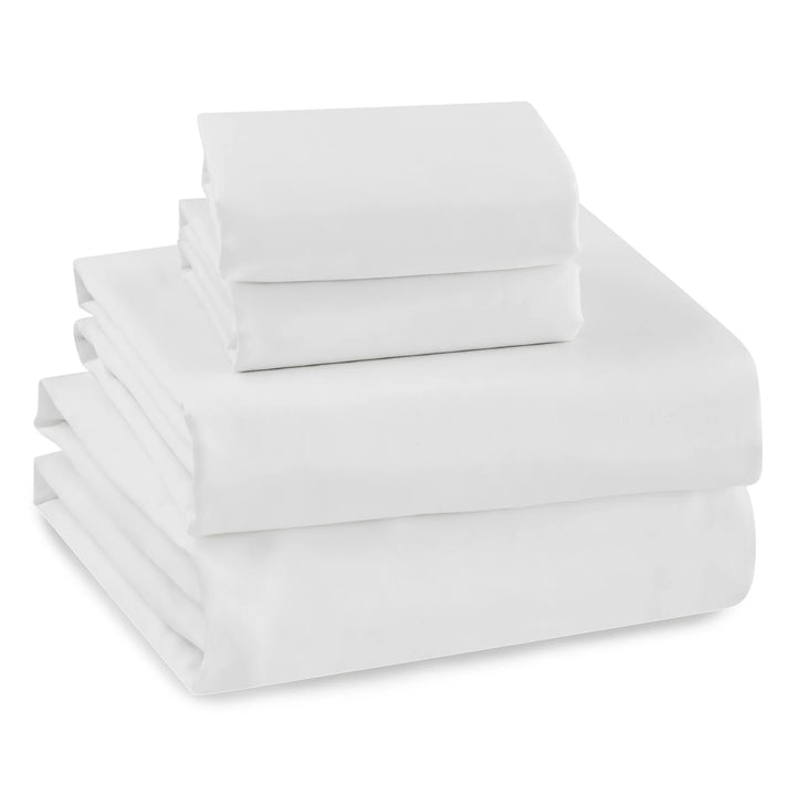 White Sateen 300TC Sheet Set