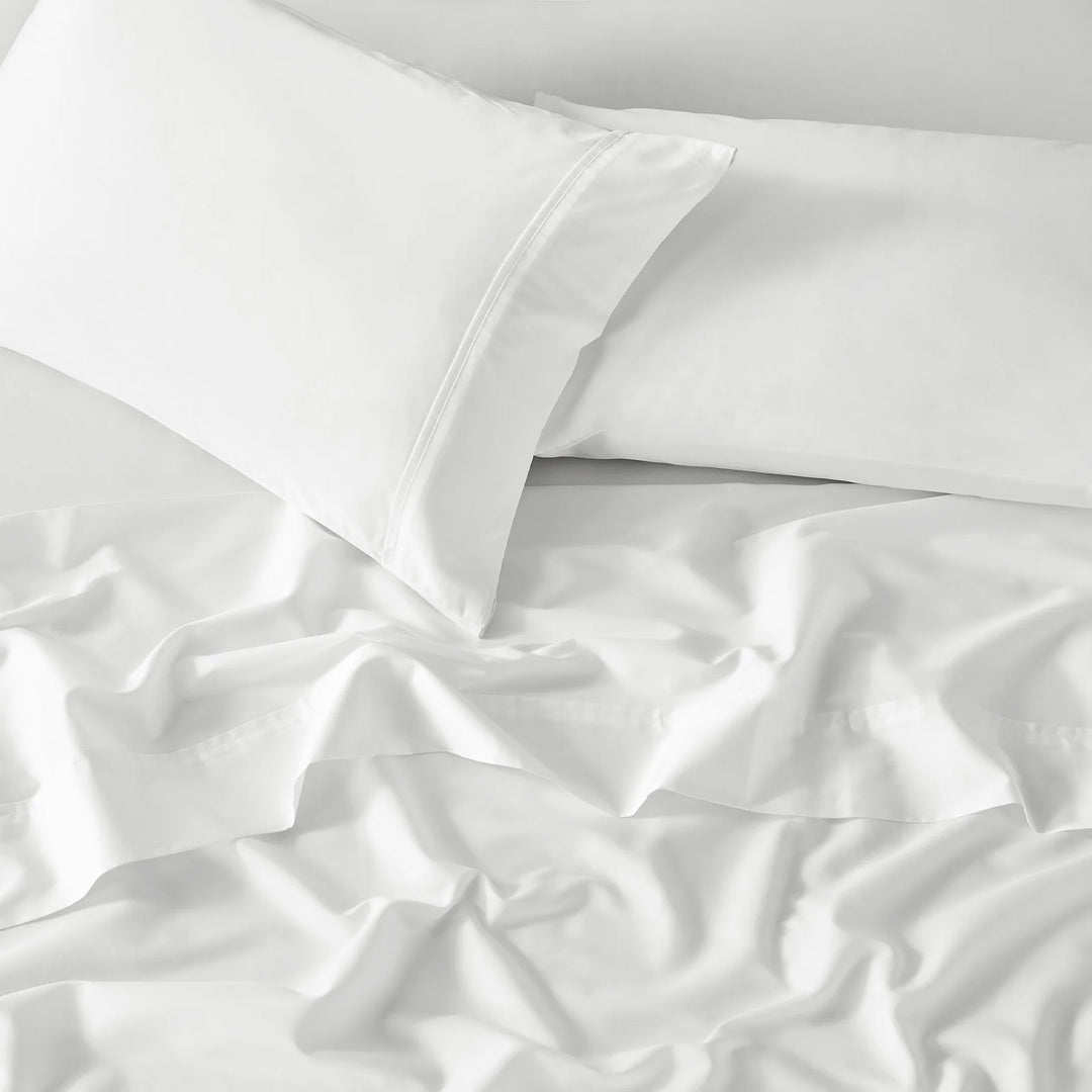 White Sateen 300TC Sheet Set
