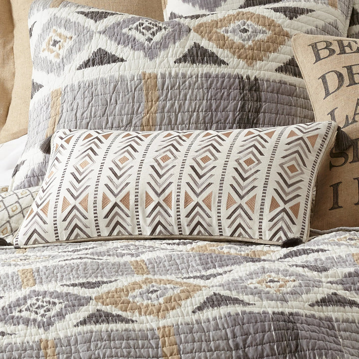Santa Fe Embroidered Tassel Pillow