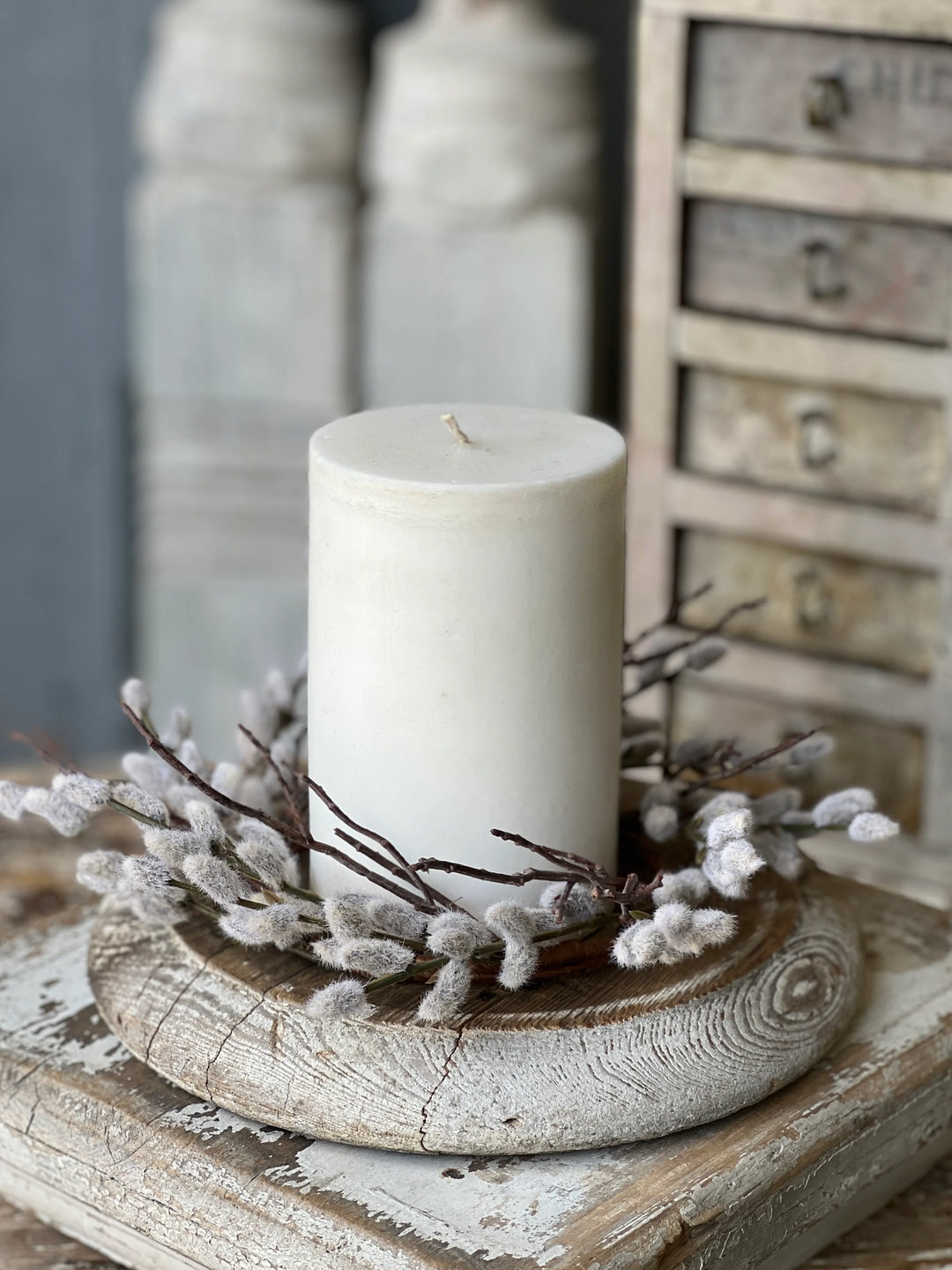 Willow Buds Candle Ring