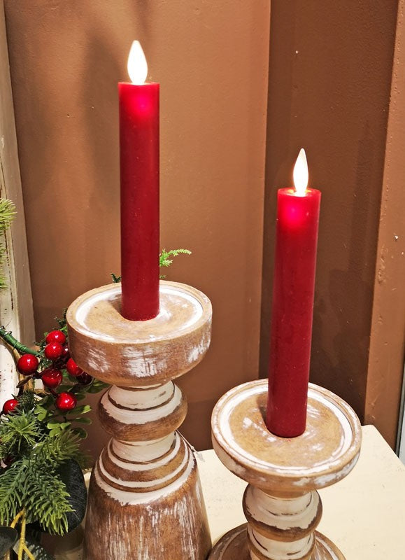 Standard Moving Flameless Taper Candle Set