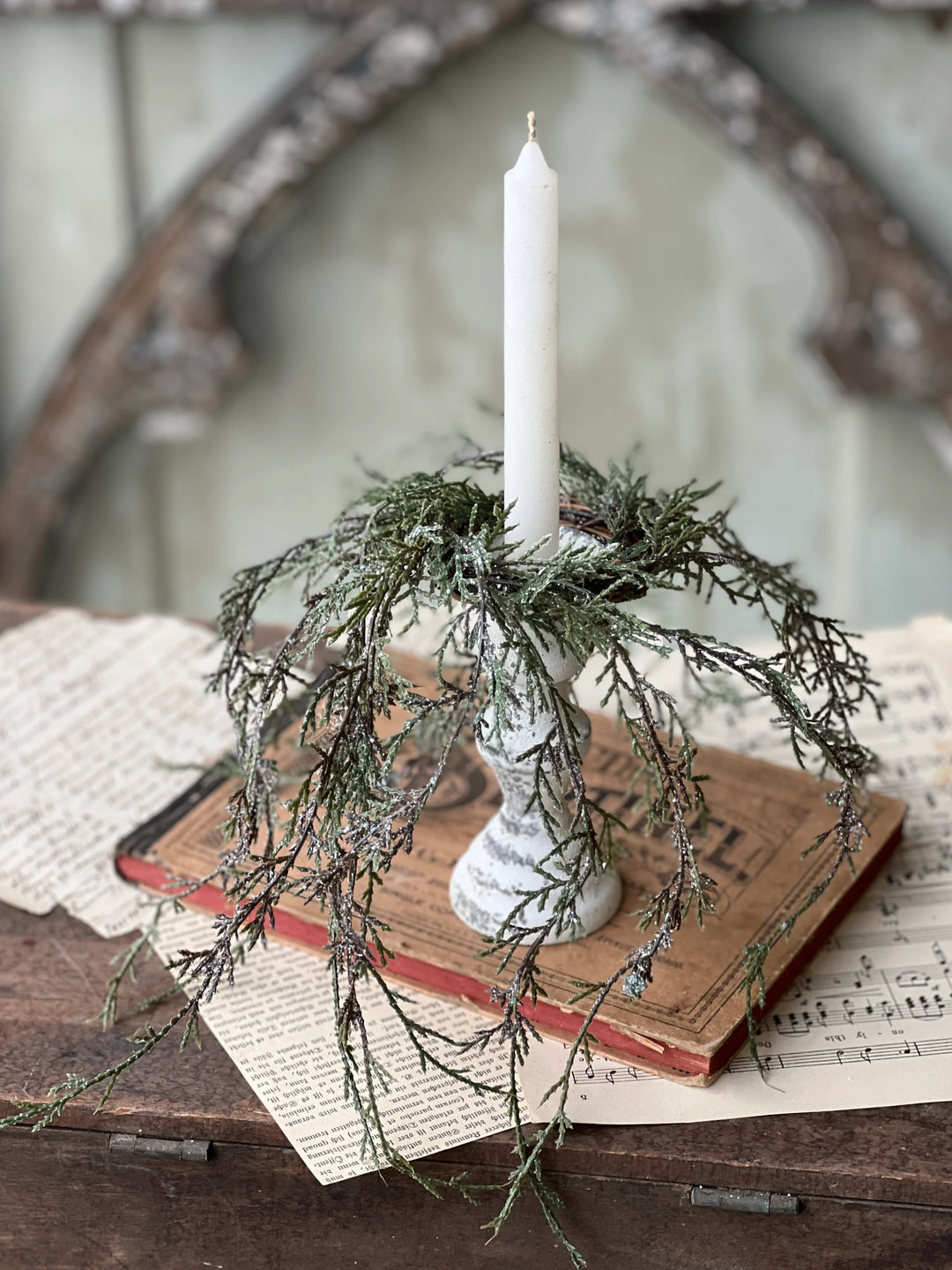 Weeping Cedar Candle Ring