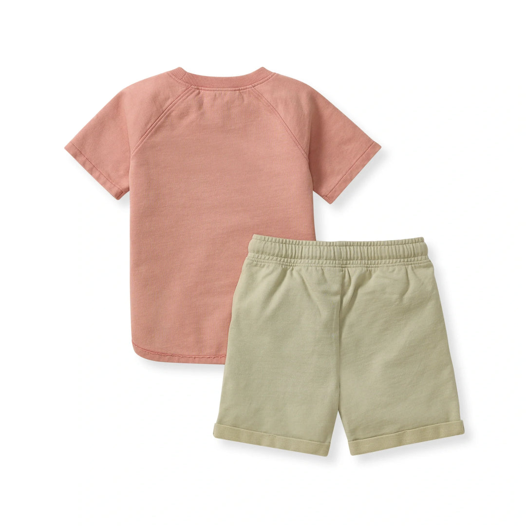 Burt's Bees Acid Wash Tee & Shorts Set