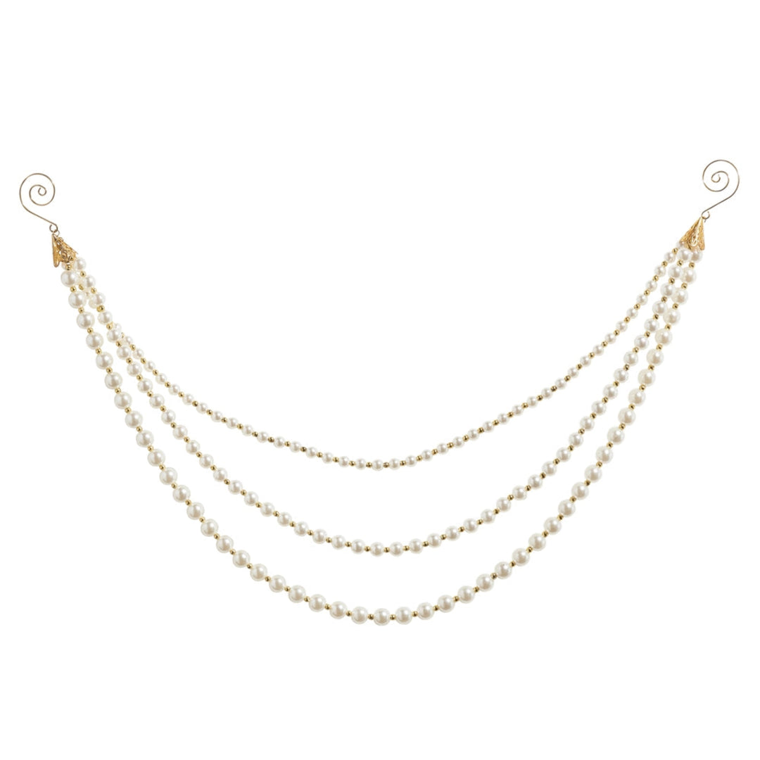 Layered Pearl Beaded Garland