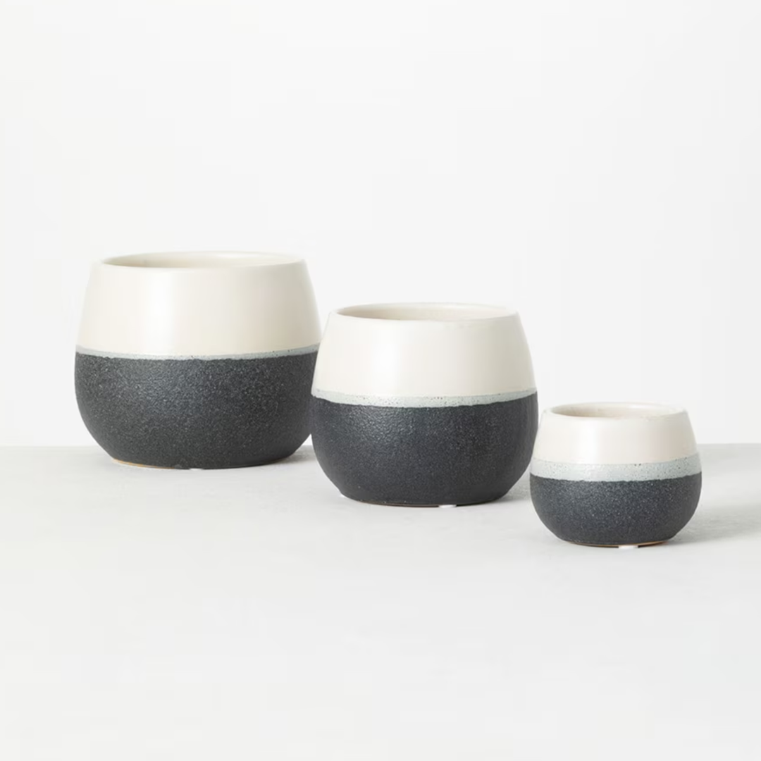 Light & Dark Two Tone Planter Vase