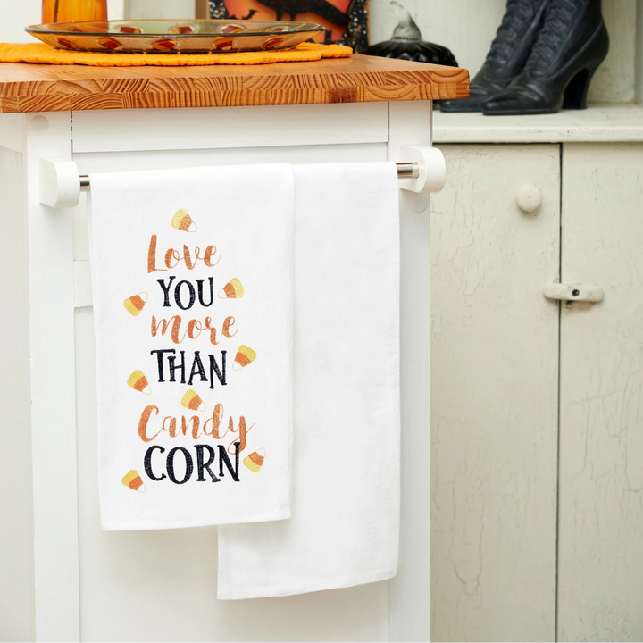 Love You More Thank Candy Corn Kitchen Towel