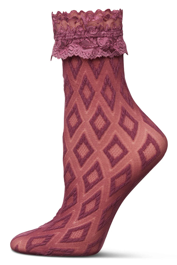 3-Diamondsional Anklet Socks
