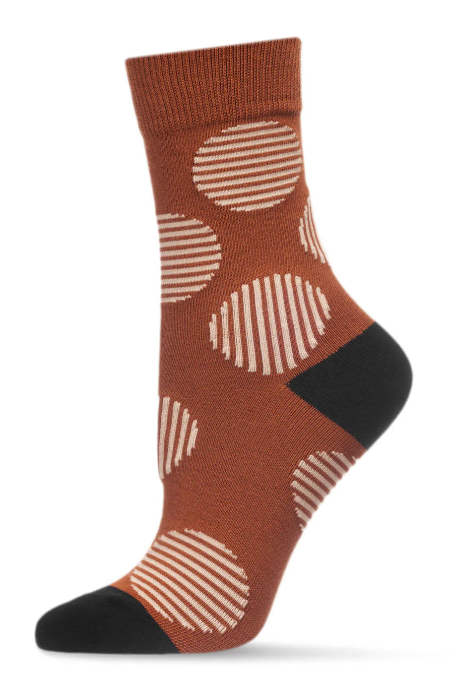 Retro Striped Circle Socks