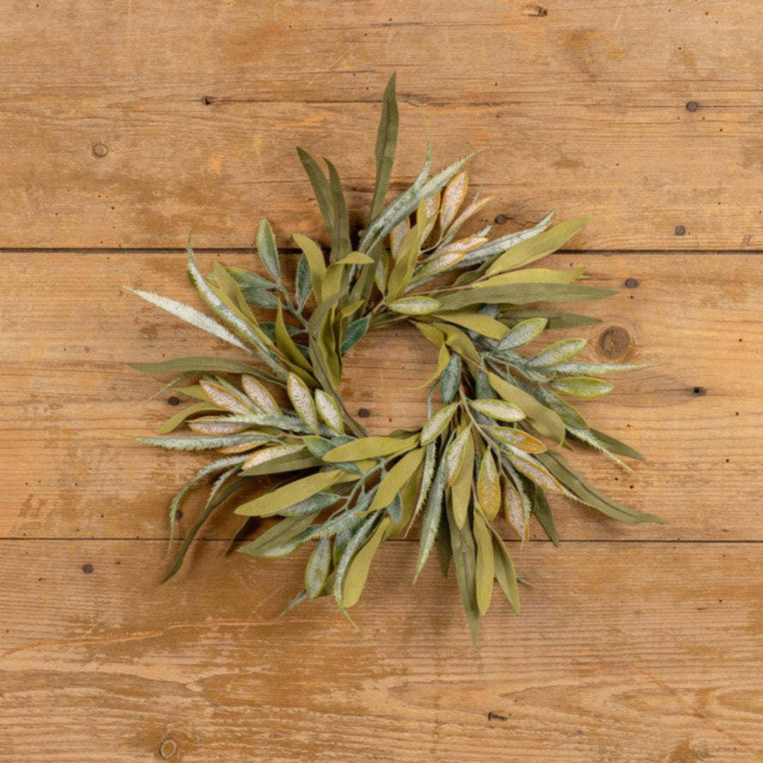 Mixed Leaf Candle Ring