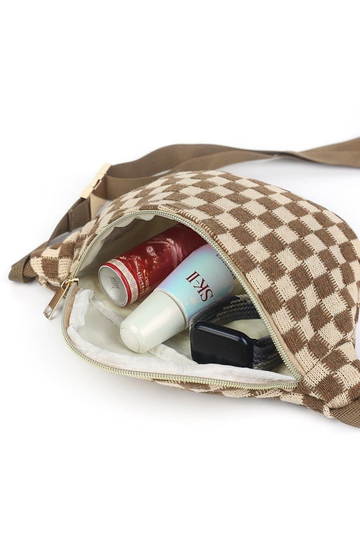 Checkered Crossbody