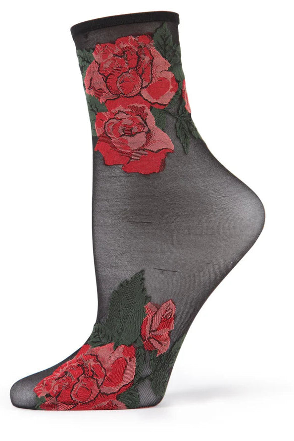 Rose Garden Anklet Socks