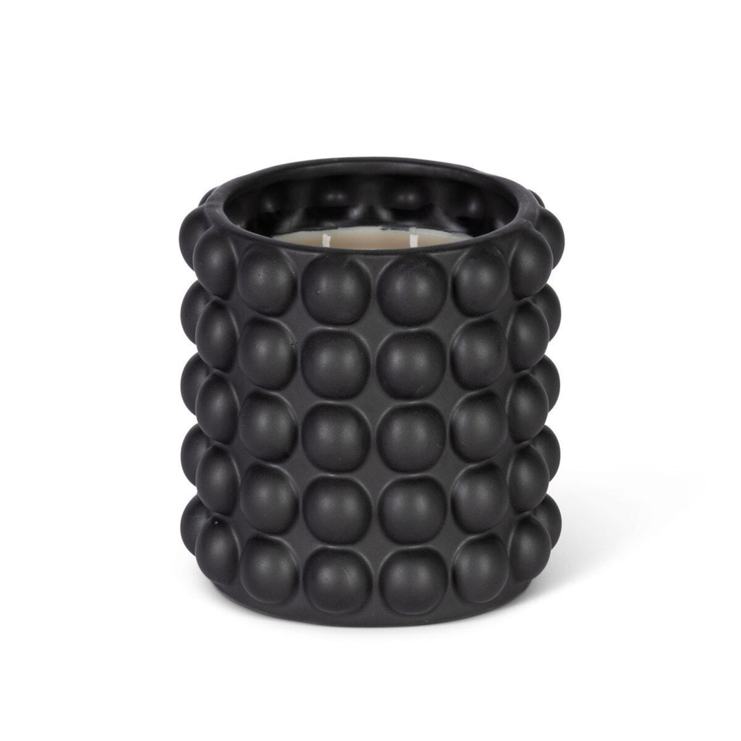 Matte Black Bubble Sandalwood Candle