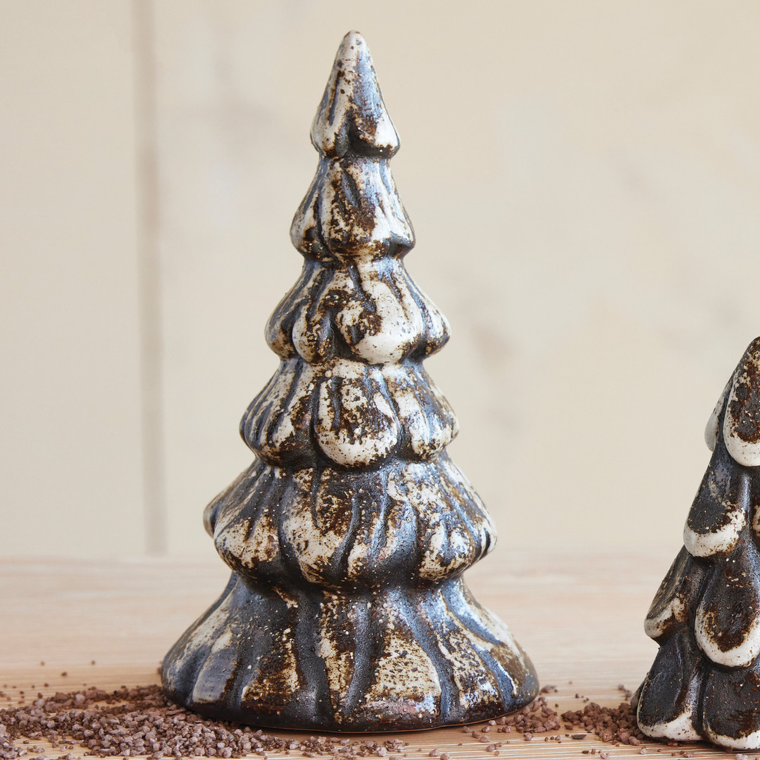 Matte Brown Stoneware Tree