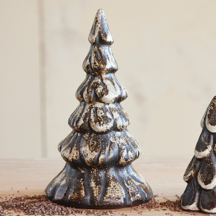 Matte Brown Stoneware Tree