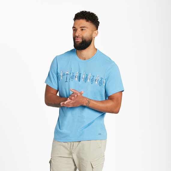 Men's Life Is Good Jake's Great Catch Crusher Lite Tee