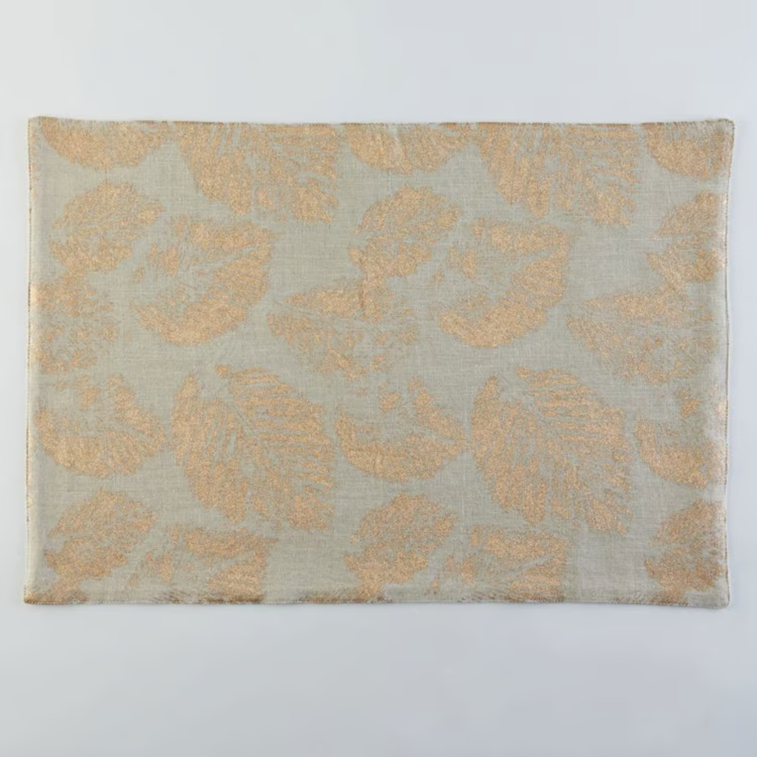 Metallic Gold Leaf Placemat